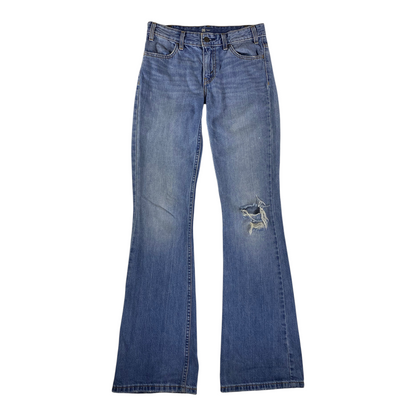 Levi's Orange Tab Distressed Low/Mid Rise Flare Jeans