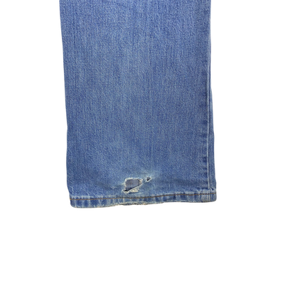 Levi's Orange Tab Distressed Low/Mid Rise Flare Jeans