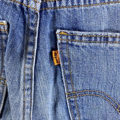 Levi's Orange Tab Distressed Low/Mid Rise Flare Jeans