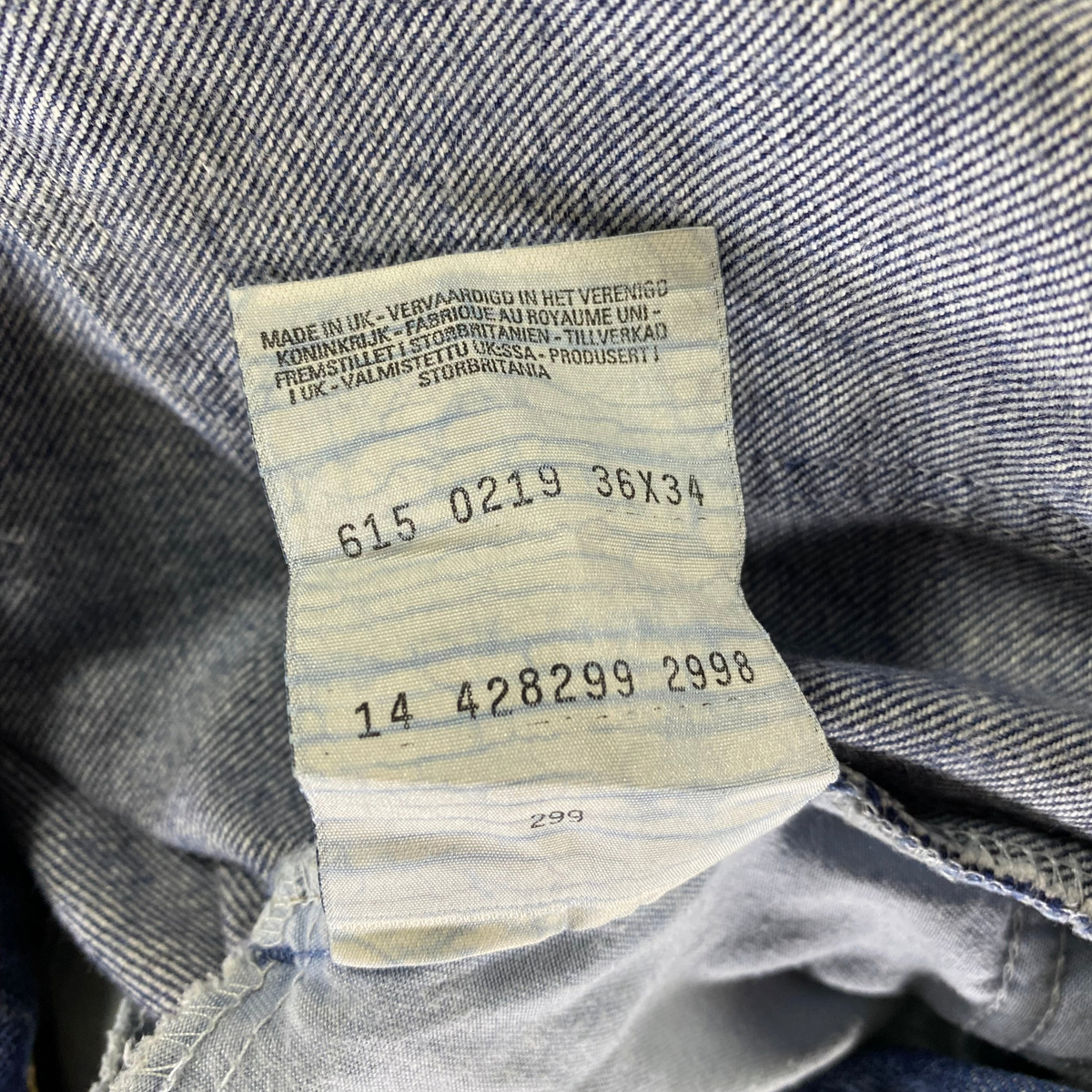 Levi's 615 Orange Tab Made in UK Straight Leg Jeans