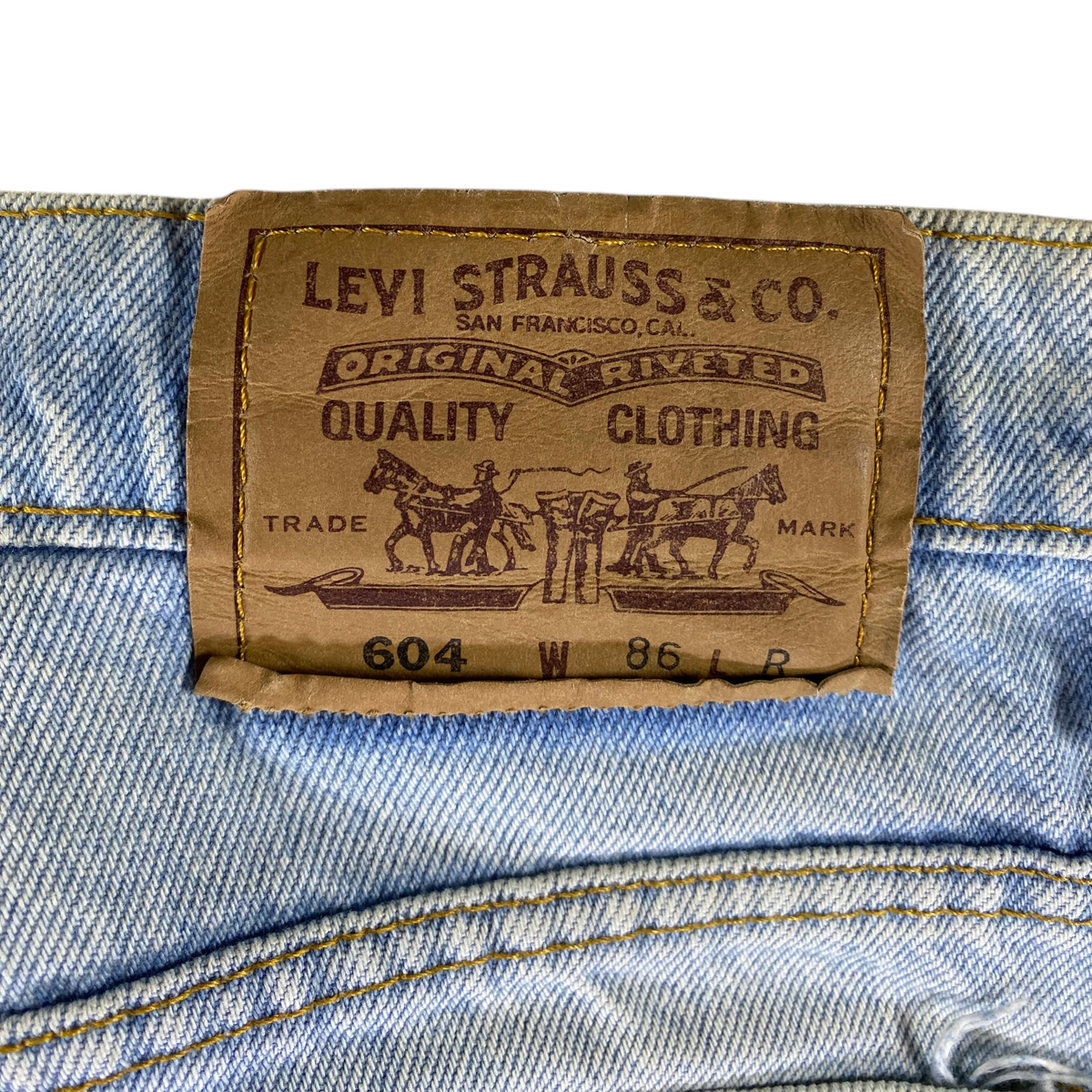 Levi's 604 Orange Tab Straight Leg Jeans