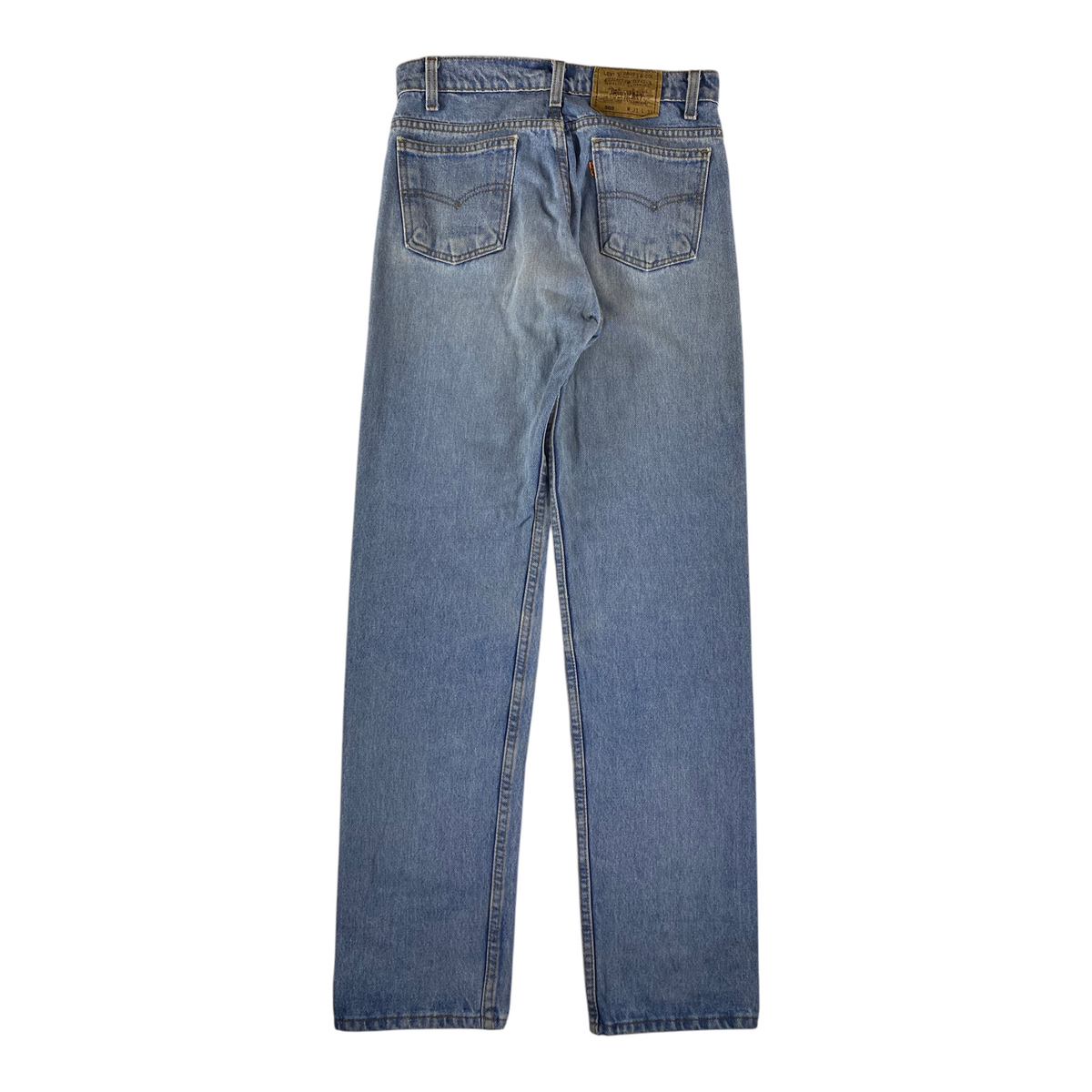 Levi's 505 Orange Tab Made in USA Light Wash Regular Straight Jeans