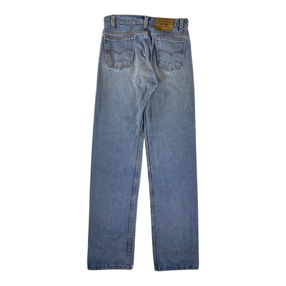 Levi's 505 Orange Tab Made in USA Light Wash Regular Straight Jeans