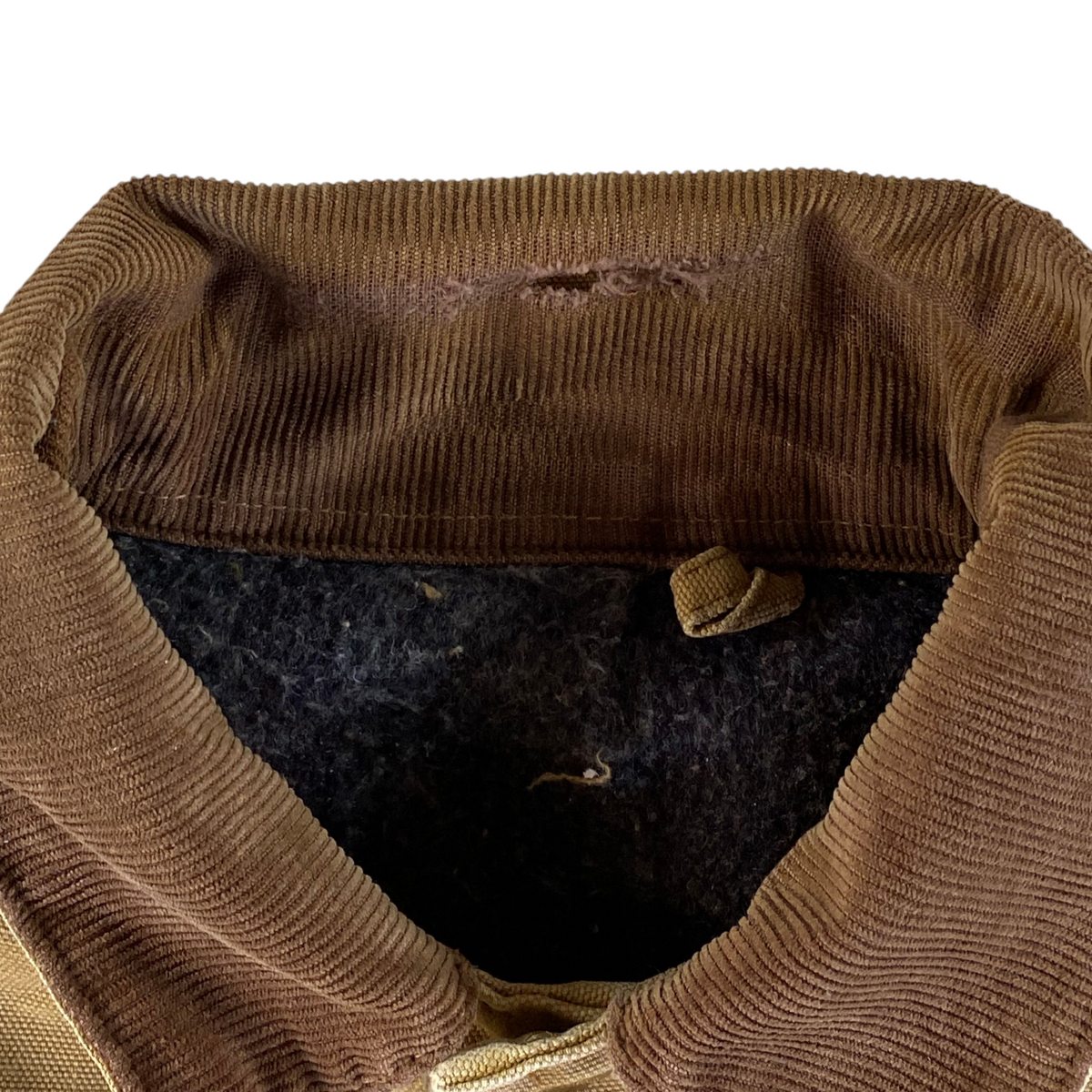 Carhartt Heavily Distressed Blanket Lined Duck Canvas Chore Coat