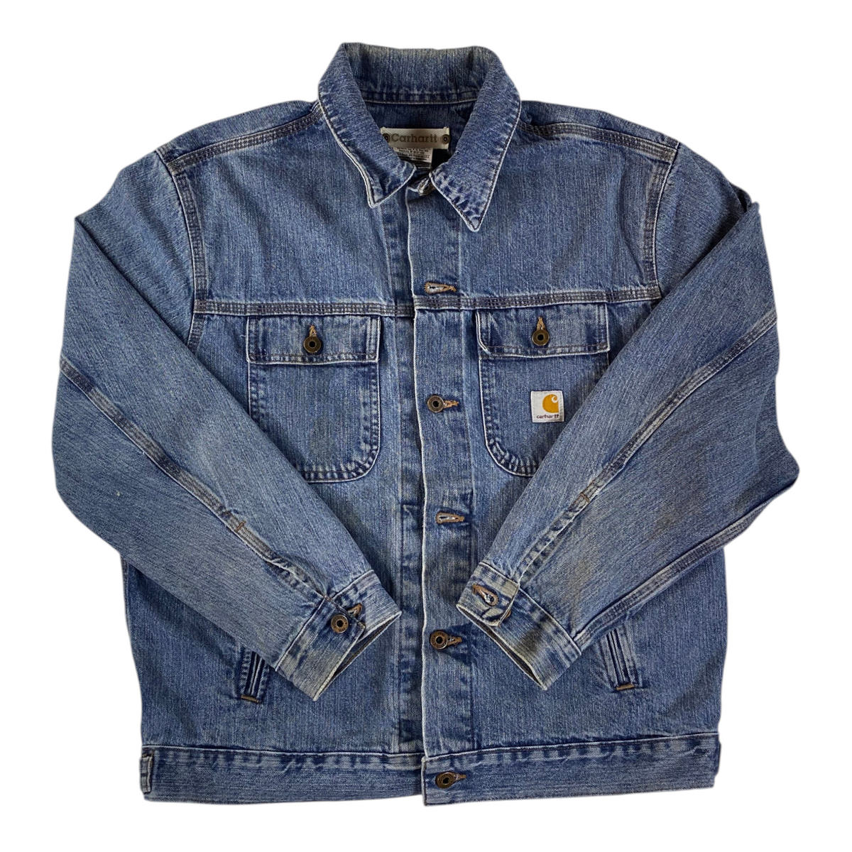 Carhartt J188 LVN Light Vintage Wash Denim Trucker Jacket