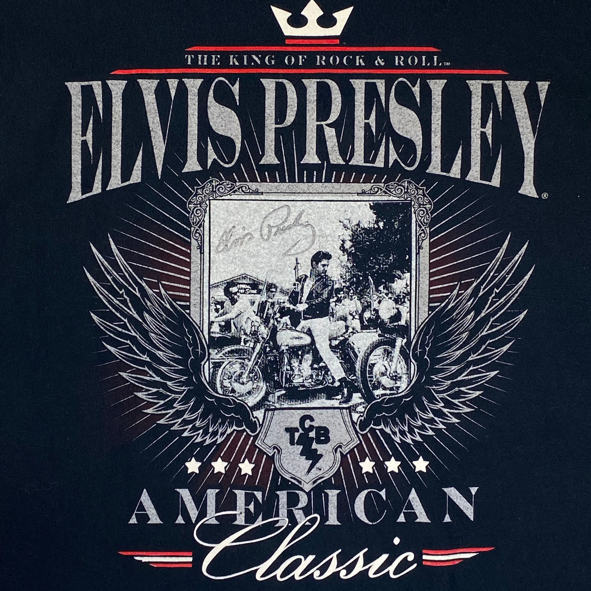 Elvis Presley Graceland "The King of Rock & Roll" Graphic T-Shirt