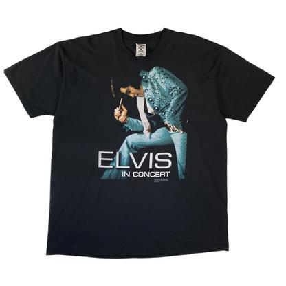 Vintage 1996 Elvis Presley "In Concert / Has Left The Building" Graphic T-Shirt