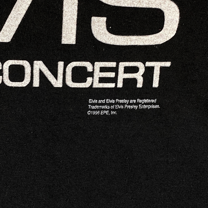 Vintage 1996 Elvis Presley "In Concert / Has Left The Building" Graphic T-Shirt