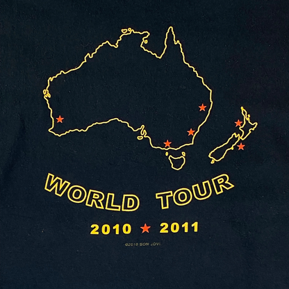 Bon Jovi 2010–2011 "The Circle" Australasia World Tour Band Graphic T-Shirt