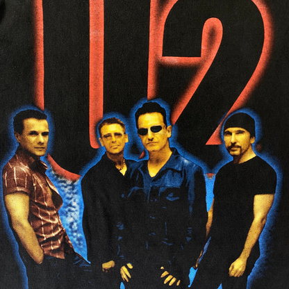 U2 Elevation Tour Black Band Graphic T-Shirt