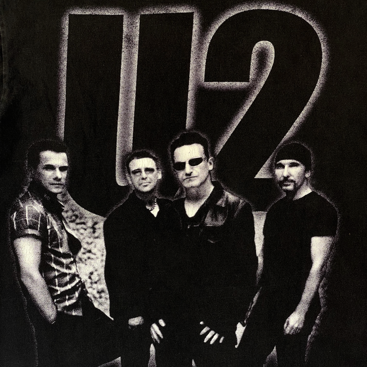 U2 Elevation Tour Black Band Graphic T-Shirt