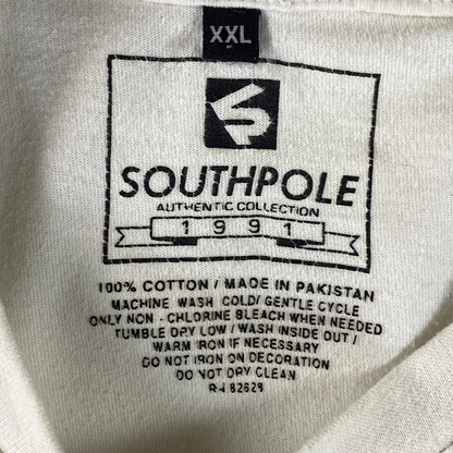 Southpole Y2K Embroidered Crest All Over Print Baggy Hip-Hop T-Shirt