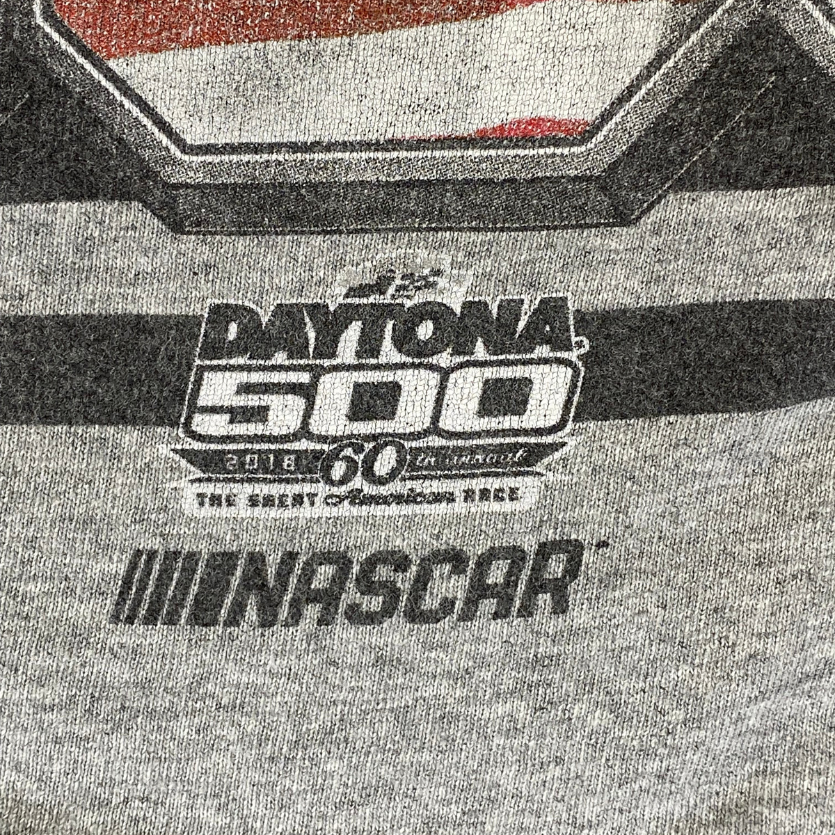 NASCAR Daytona 500 60th Annual 2018 American Flag Graphic Racing T-Shirt