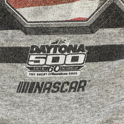 NASCAR Daytona 500 60th Annual 2018 American Flag Graphic Racing T-Shirt