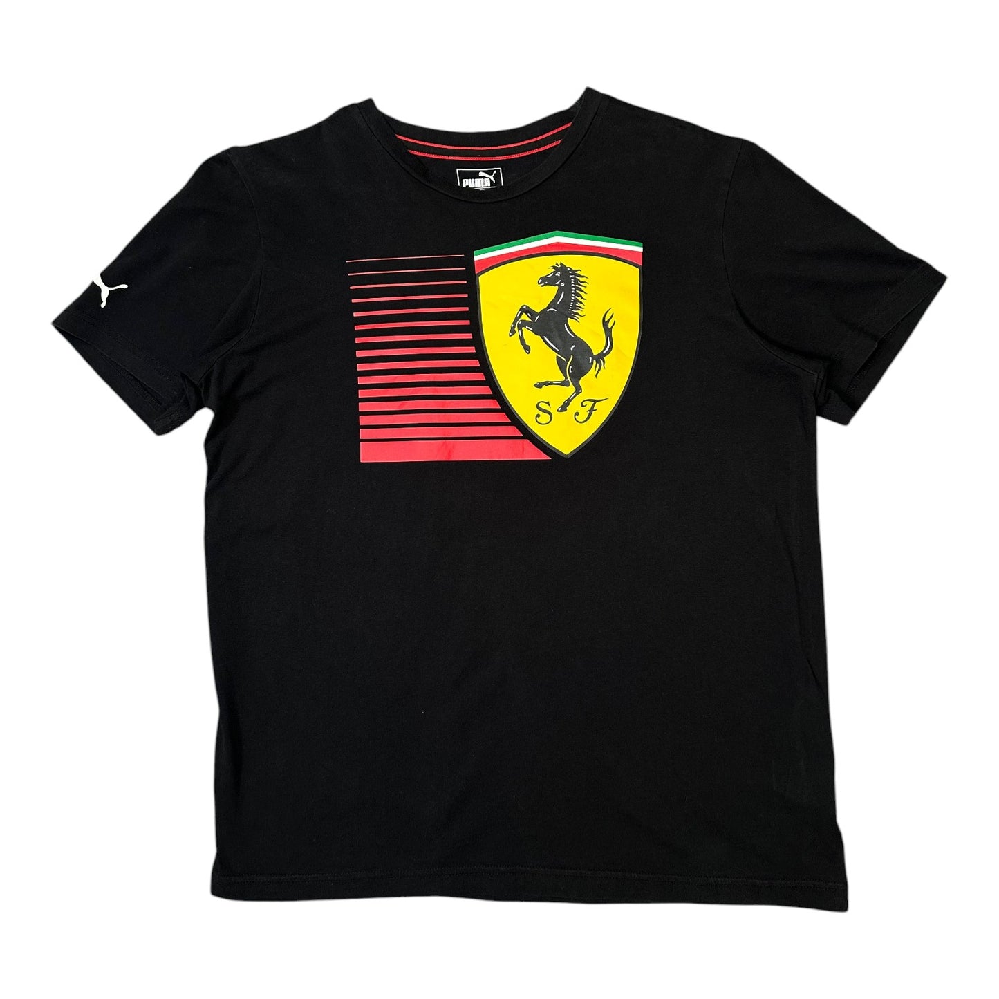 PUMA Ferrari Race Big Shield Black T-shirt