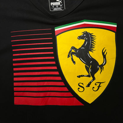 PUMA Ferrari Race Big Shield Black T-shirt