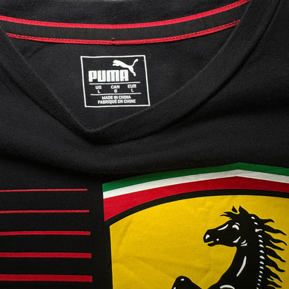 PUMA Ferrari Race Big Shield Black T-shirt