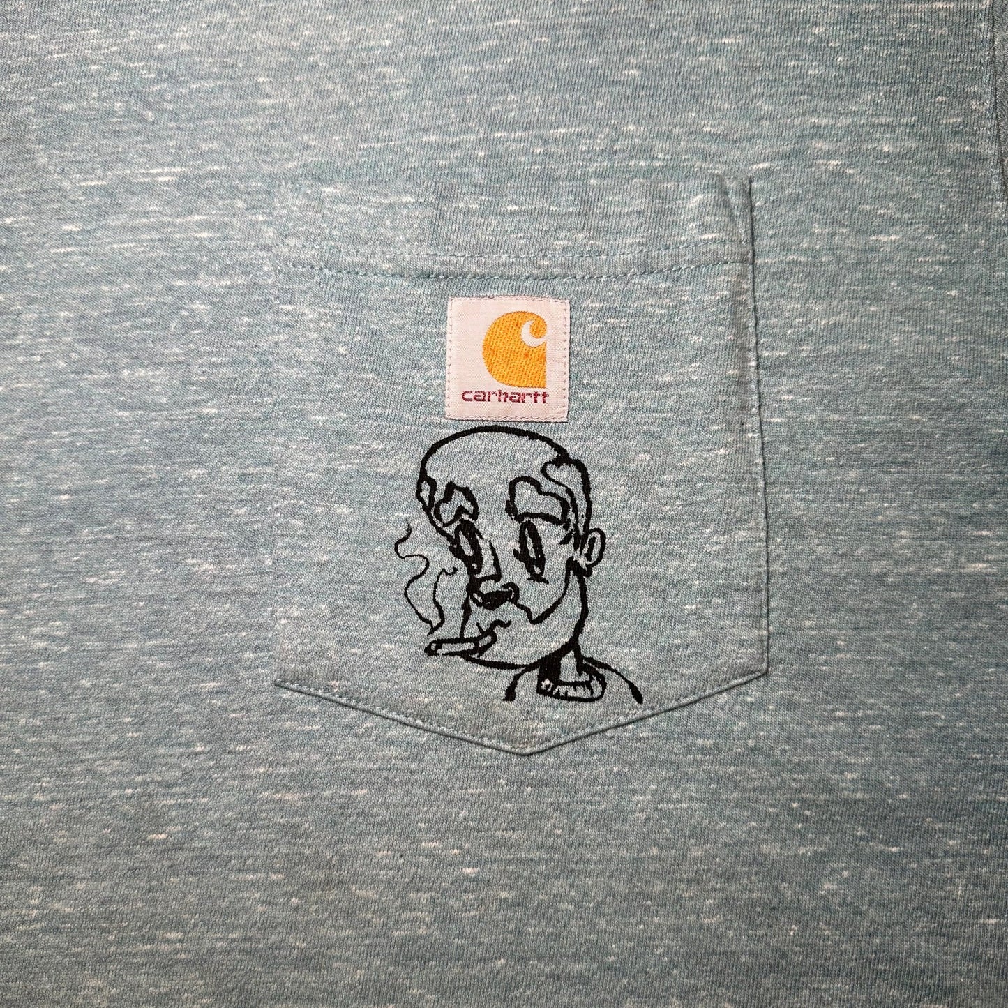 Carhartt Smoker tagged Loose Fit Jade Heather T-shirt