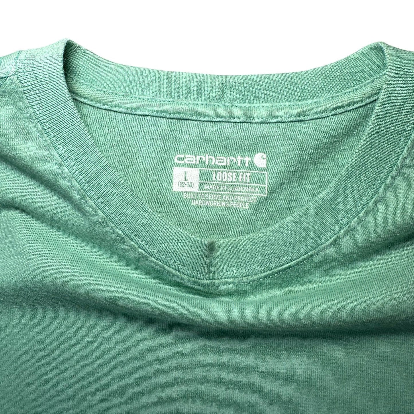 Carhartt Floral tagged Loose Fit Light Green T-shirt