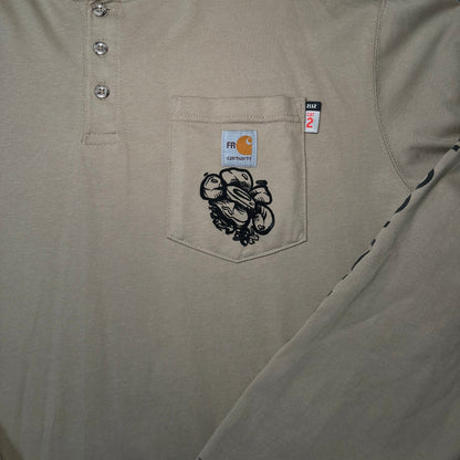 Carhartt Floral tagged Surerus Murphy Beige Long Sleeve T-shirt