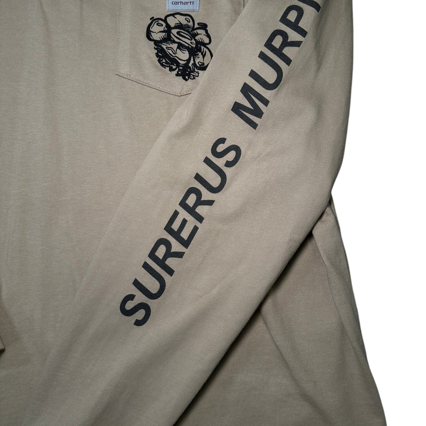 Carhartt Floral tagged Surerus Murphy Beige Long Sleeve T-shirt
