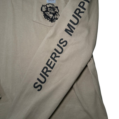Carhartt Floral tagged Surerus Murphy Beige Long Sleeve T-shirt