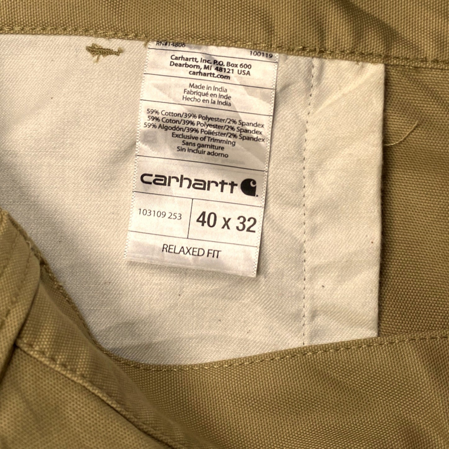 Carhartt Relaxed Fit Canvas Utility Pants