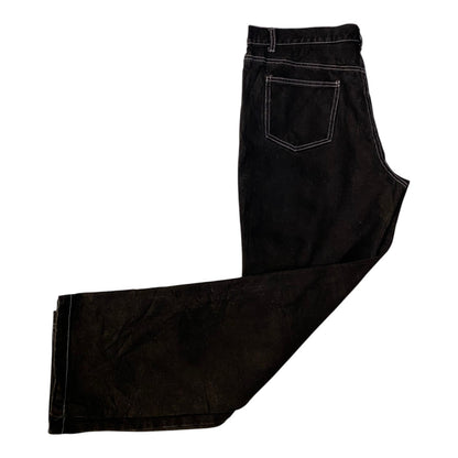 Revenge Embroidered Logo Contrast Stitch Denim Jeans
