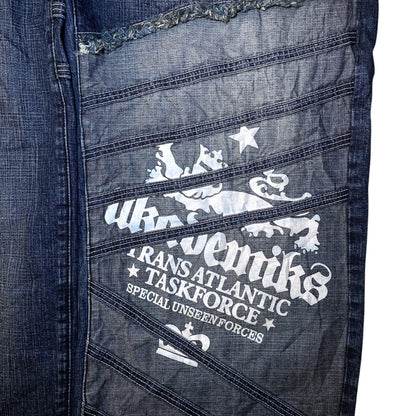 Akademiks "Trans Atlantic Taskforce" Baggy Y2K Denim Jeans