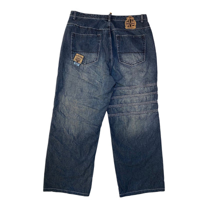 Akademiks "Trans Atlantic Taskforce" Baggy Y2K Denim Jeans
