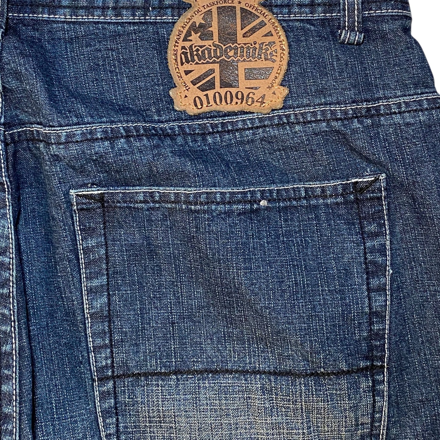 Akademiks "Trans Atlantic Taskforce" Baggy Y2K Denim Jeans