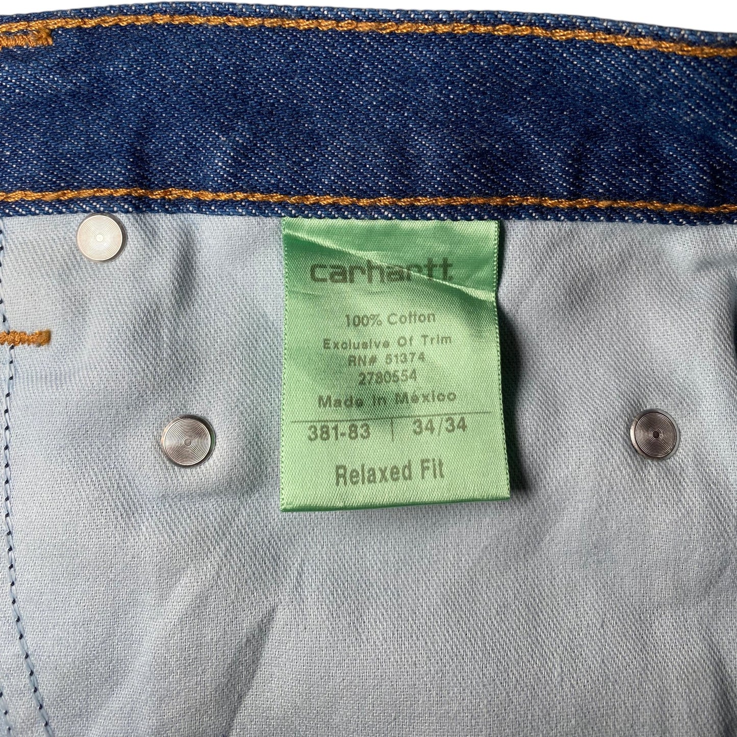 Carhartt Relaxed Fit Straight Leg Denim Jeans