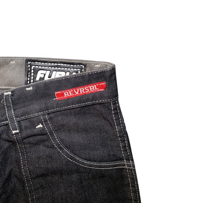 FUBU Reversible Contrast Stitch Baggy Y2K Jeans