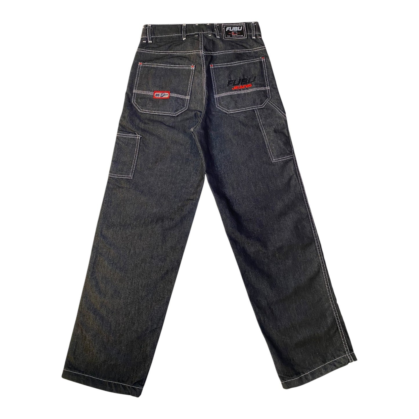 FUBU Reversible Contrast Stitch Baggy Y2K Jeans