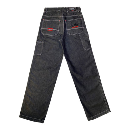 FUBU Reversible Contrast Stitch Baggy Y2K Jeans
