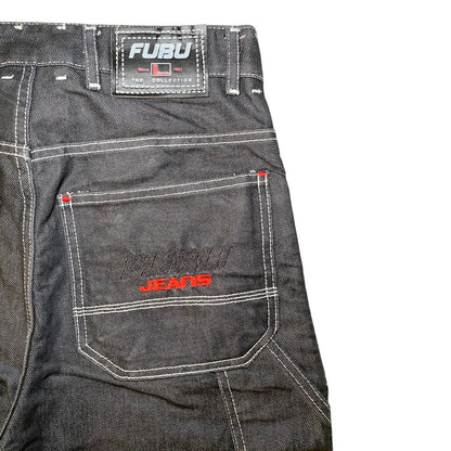 FUBU Reversible Contrast Stitch Baggy Y2K Jeans