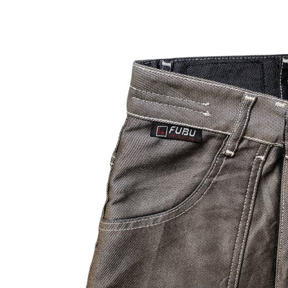FUBU Reversible Contrast Stitch Baggy Y2K Jeans