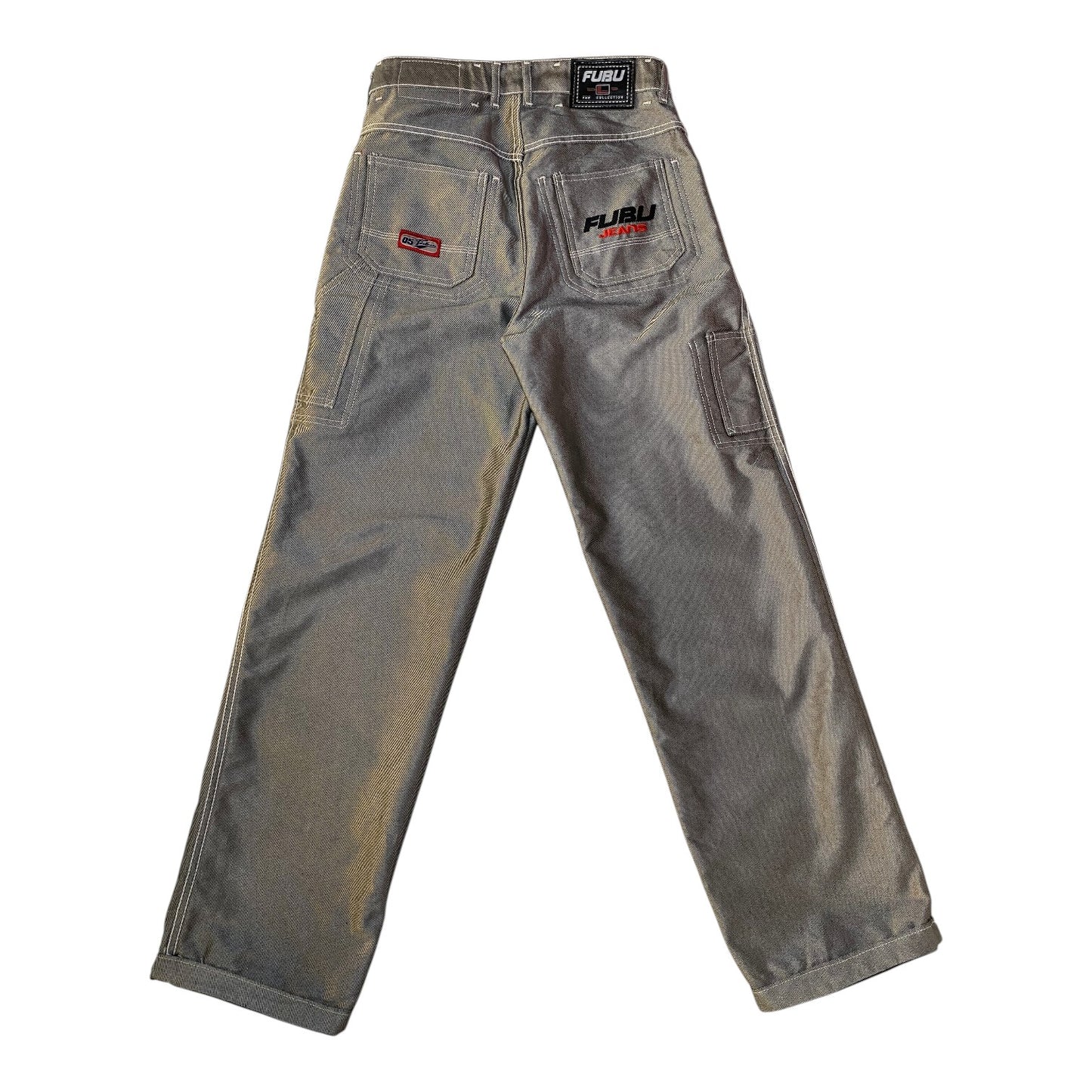 FUBU Reversible Contrast Stitch Baggy Y2K Jeans