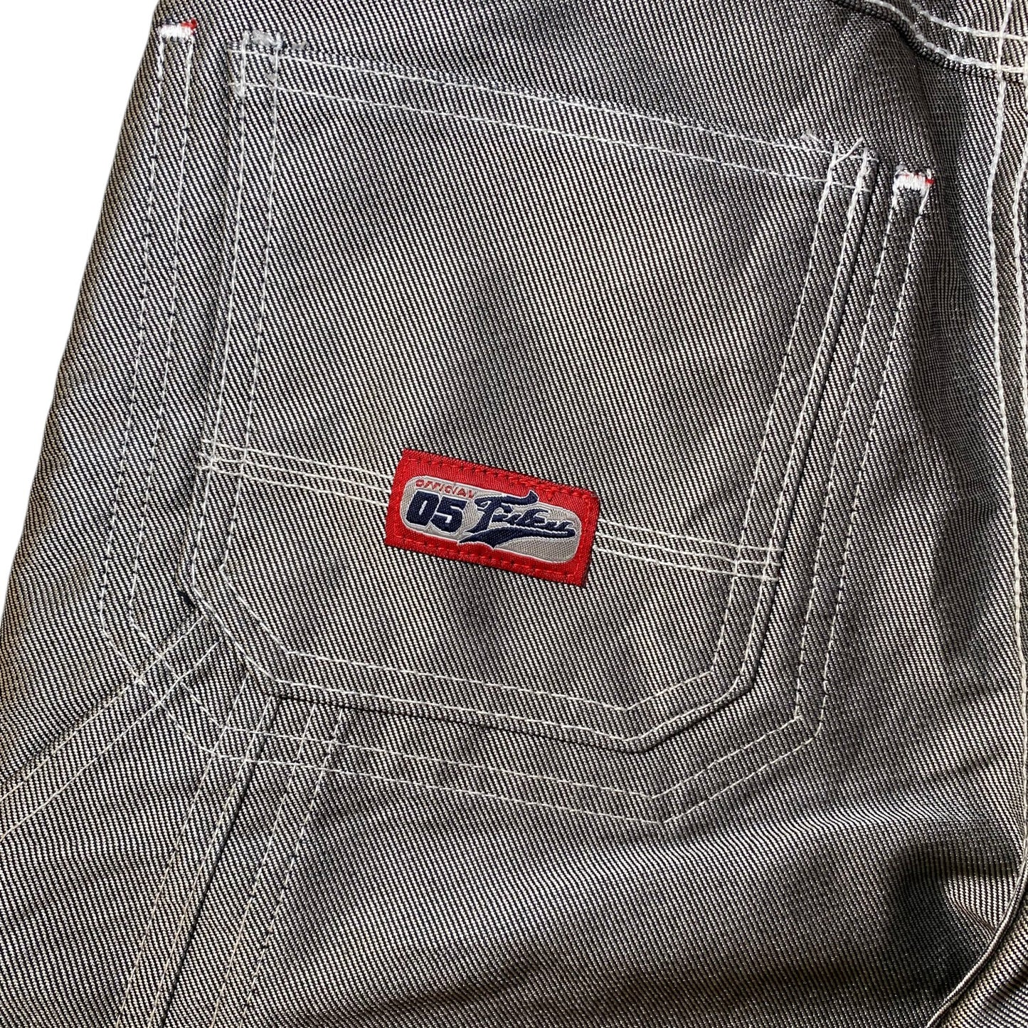 FUBU Reversible Contrast Stitch Baggy Y2K Jeans