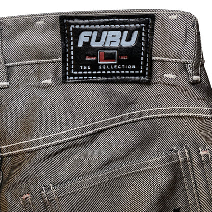 FUBU Reversible Contrast Stitch Baggy Y2K Jeans