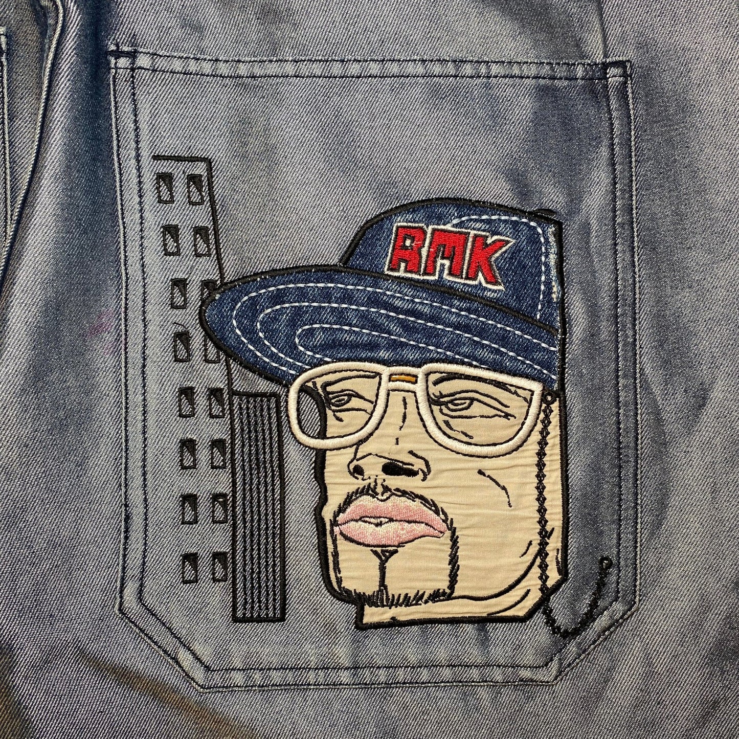 Axel News Baggy Y2K Denim Cargo Pants