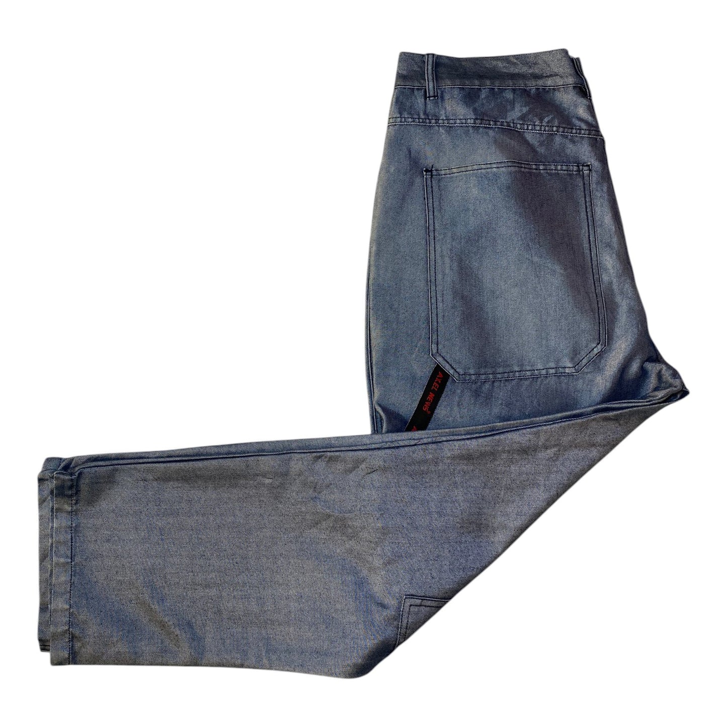 Axel News Baggy Y2K Denim Cargo Pants