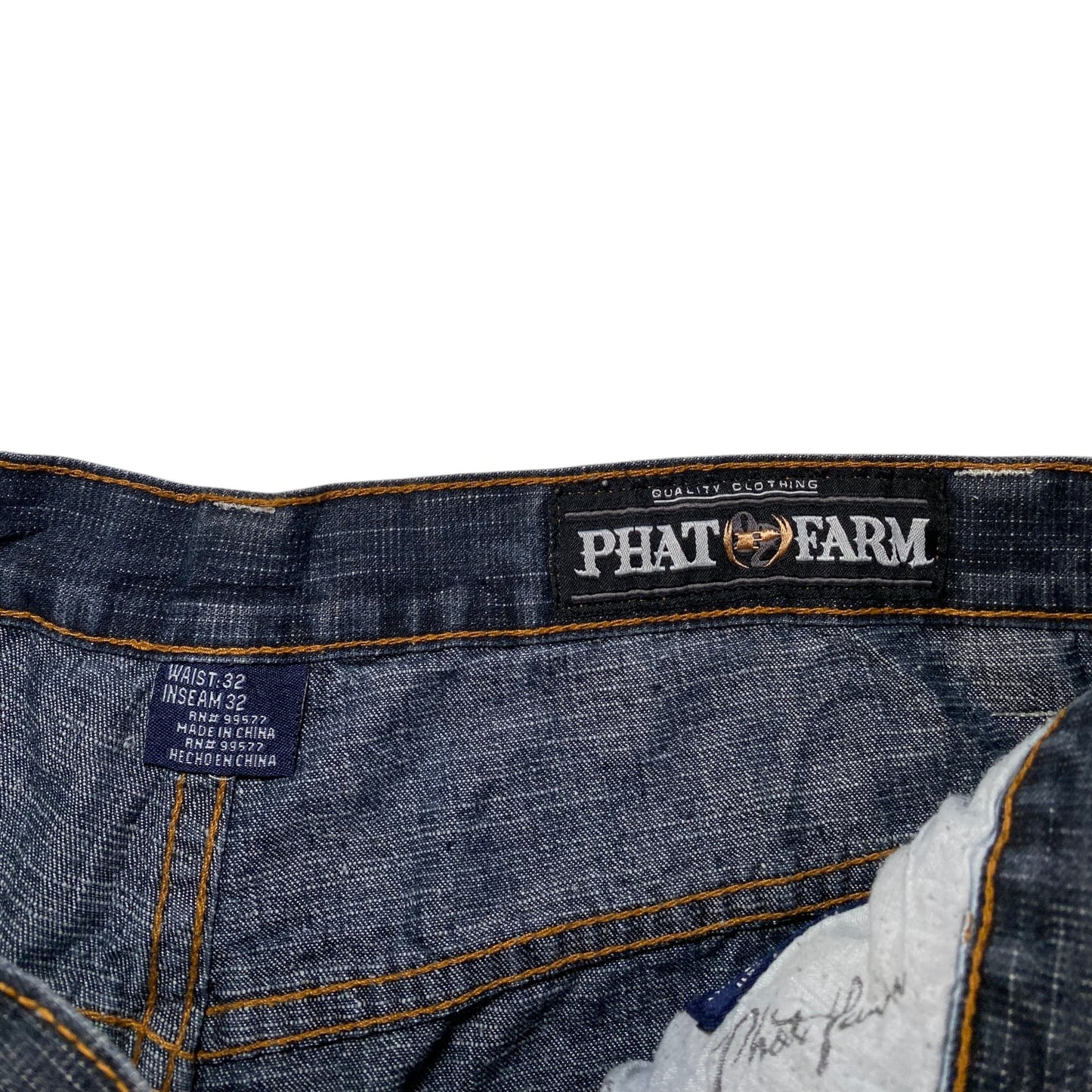 Phat Farm Classic American Flava Baggy Y2K Jeans