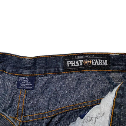 Phat Farm Classic American Flava Baggy Y2K Jeans