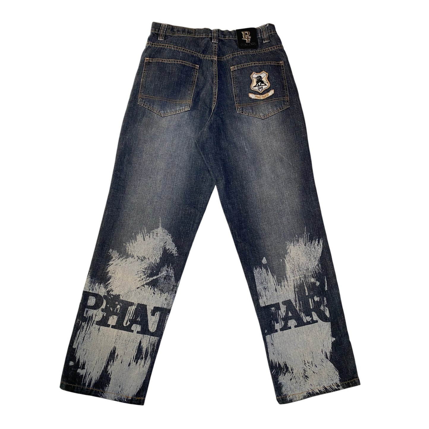Phat Farm Classic American Flava Baggy Y2K Jeans