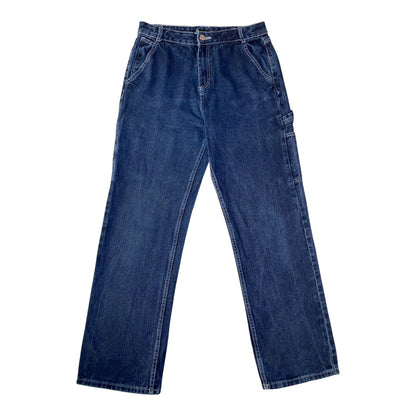 FB Sister Contrast Stitch Denim Carpenter Pants