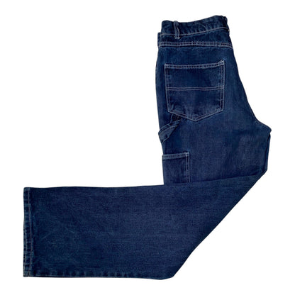 FB Sister Contrast Stitch Denim Carpenter Pants