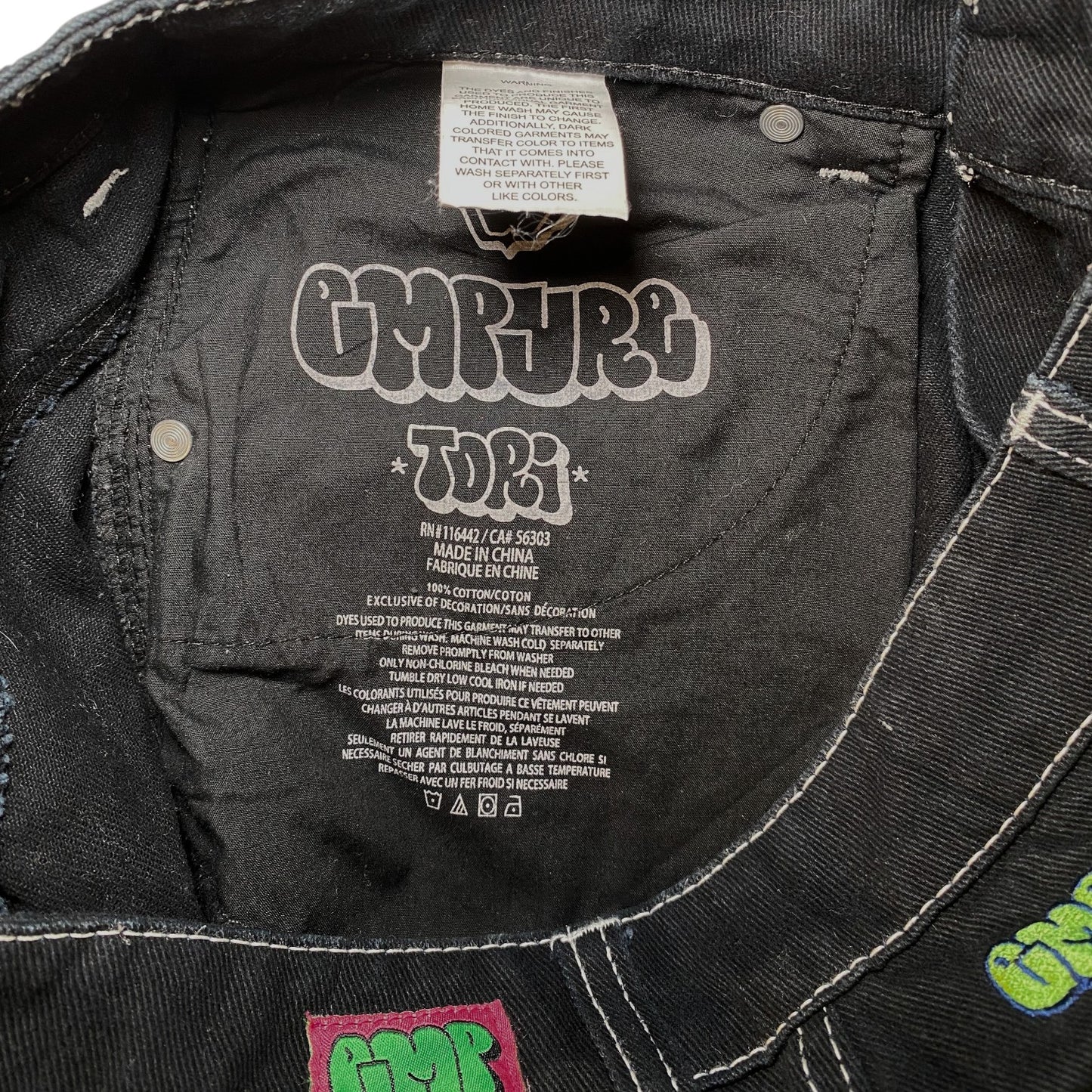 Empyre Tori Contrast Stitch Baggy Skate Pants