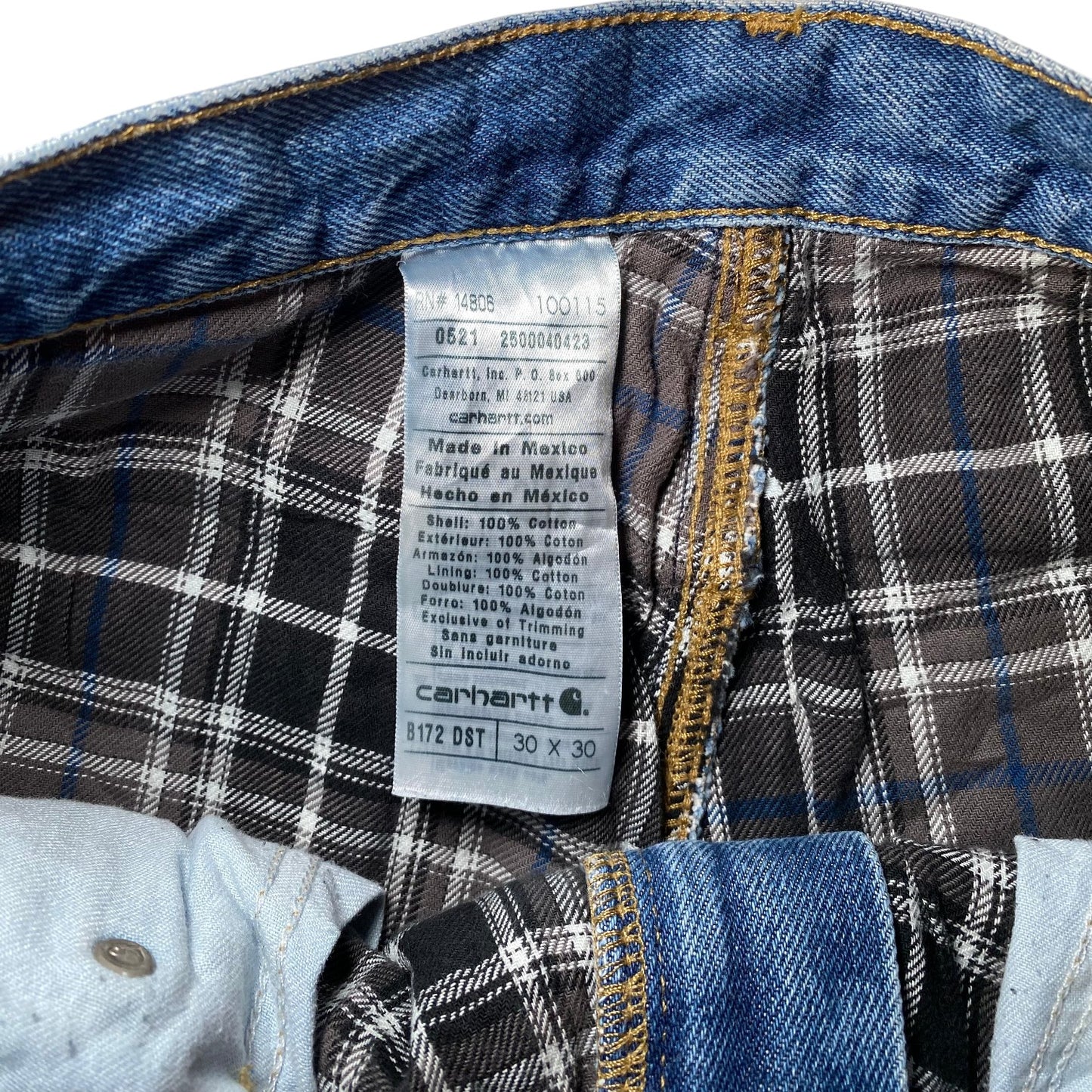 Carhartt Flannel-Lined Relaxed Fit Denim Jeans