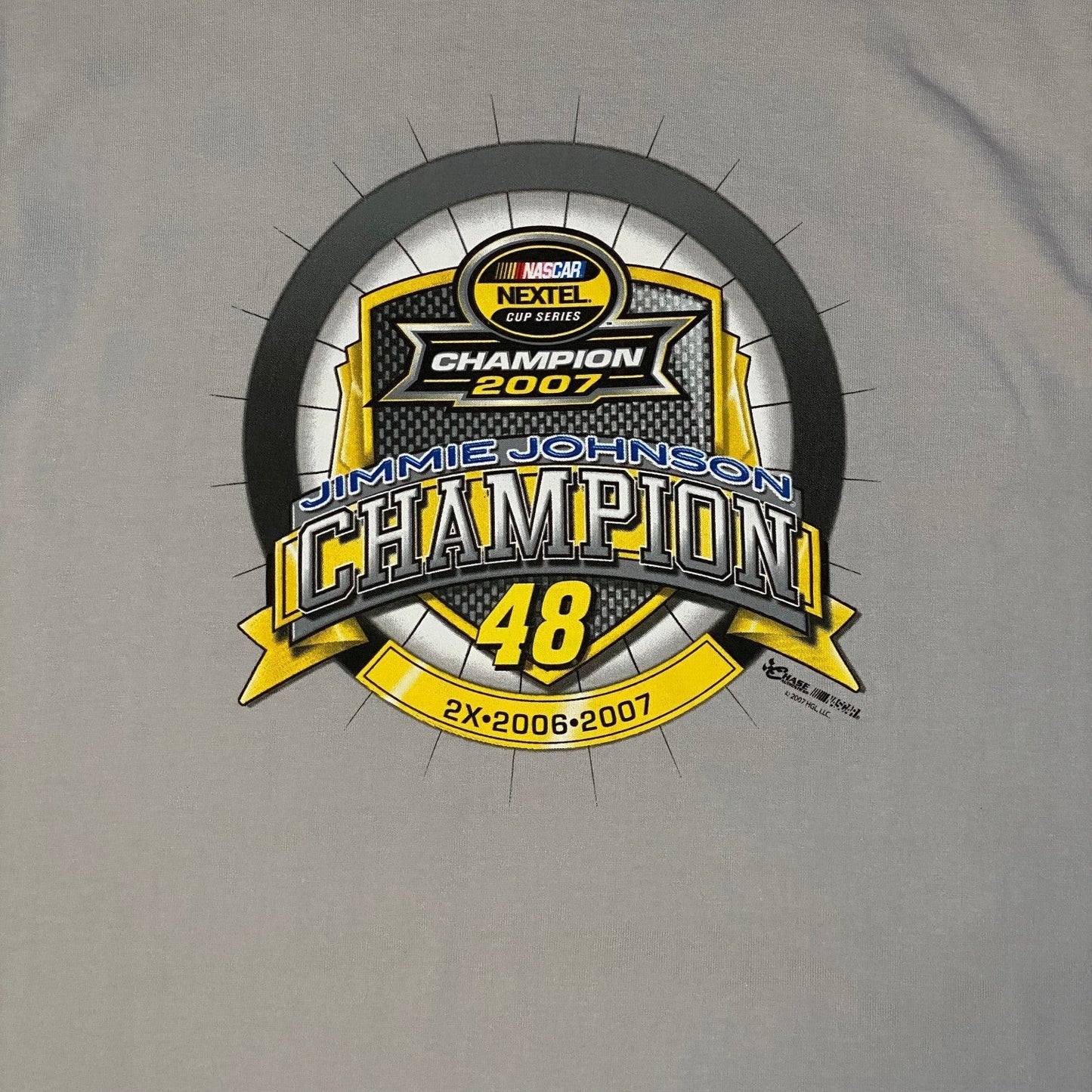 Chase Authentics Jimmie Johnson 2007 NASCAR Champion T-Shirt